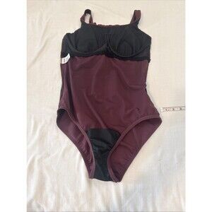 Lands End Women’s Bathing Suit Maroon Size 16 Long (Tall)